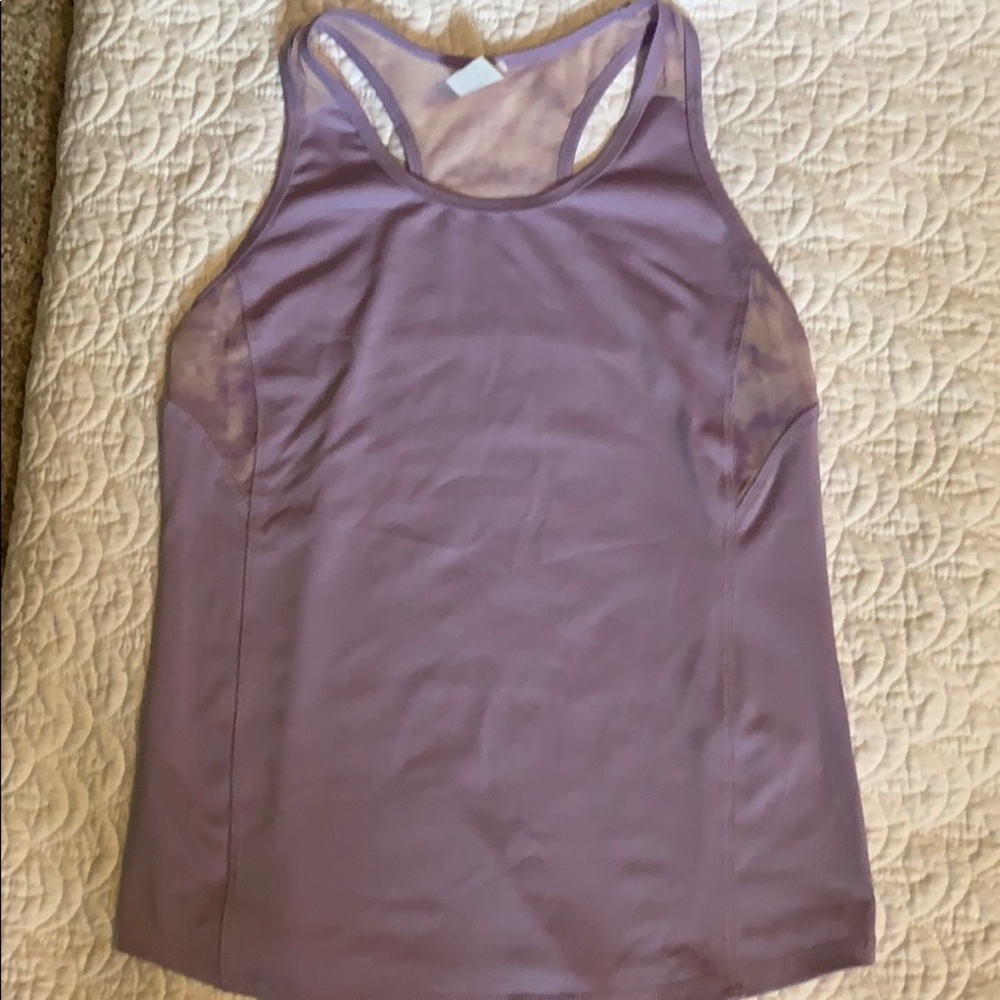 Girls Umbro lavender tank-athletic bra combo